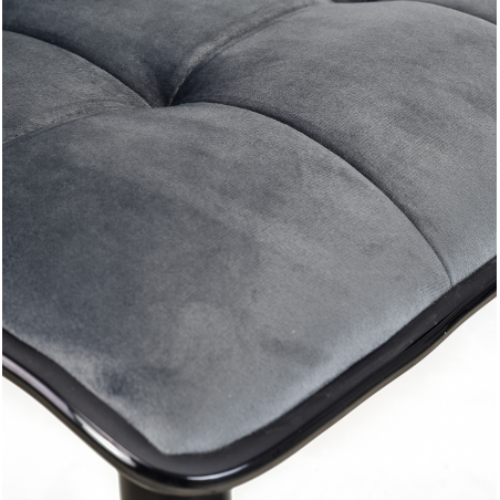 Hoker barowy, kuchenny, VIA VELVET CIEMNOSZARY BL