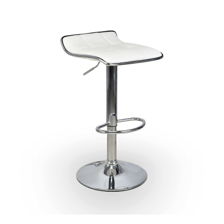 Hoker regulowany, kuchenny, barowy VIA biały Eco