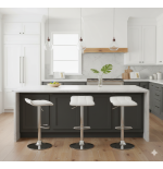 Hoker regulowany, kuchenny, barowy VIA biały Eco