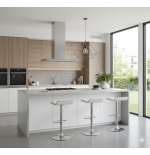 Hoker regulowany, kuchenny, barowy VIA biały Eco