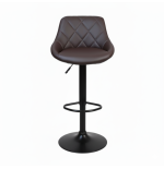 Hoker regulowany, obrotowy Toledo ciemnobrązowy