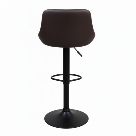 Hoker regulowany, obrotowy Toledo ciemnobrązowy