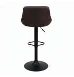 Hoker regulowany, obrotowy Toledo ciemnobrązowy