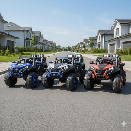 AUTO BUGGY PERFORMANCE WHITE NA AKUMULATOR, MOCNY, BEZPIECZNY