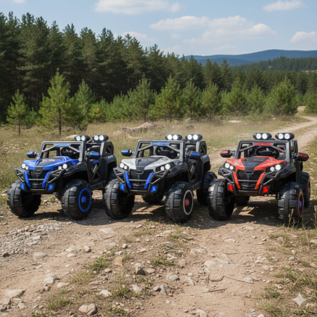 AUTO BUGGY PERFORMANCE WHITE NA AKUMULATOR, MOCNY, BEZPIECZNY