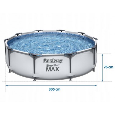 Basen okrągły stelażowy 4678 l Bestway 56406