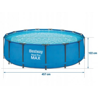 Basen stelażowy okrągły 16015 L Bestway 56438