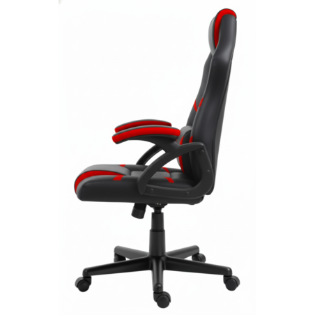 Fotel gamingowy, obrotowy, do biura, czarno czerwony nowoczesny wytrzymały