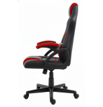 Fotel gamingowy, obrotowy, do biura, czarno czerwony nowoczesny wytrzymały