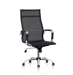 Fotel obrotowy EXCLUSIVE Fotel do gabinetu siatkowany Czarny przewiewny