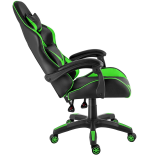 Fotel gamingowy, obrotowy, do biura, czarno zielony nowoczesny wytrzymały