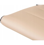 Fotel gabinetowy, krzesło konferencyjne w odcieniach beżu eleganckie 2SZT