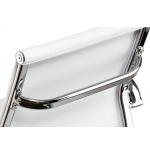 Fotel gabinetowy, krzesło konferencyjne białe eleganckie 2SZT