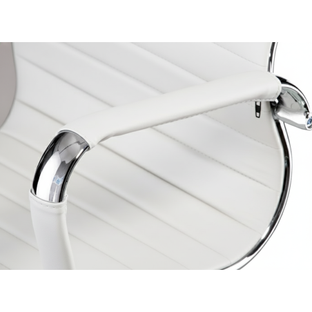 Fotel gabinetowy, krzesło konferencyjne białe eleganckie 2SZT