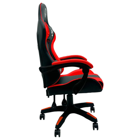 Fotel gamingowy, obrotowy, do biura, czarno czerwony nowoczesny