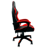 Fotel gamingowy, obrotowy, do biura, czarno czerwony nowoczesny