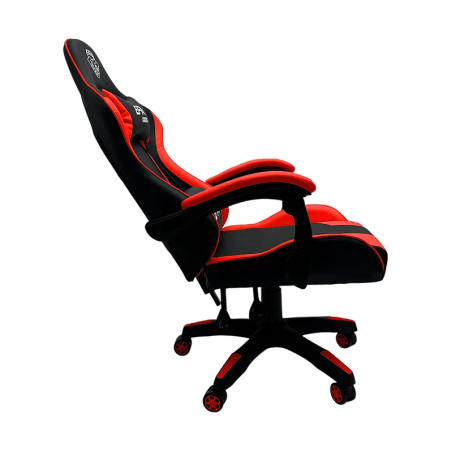 Fotel gamingowy, obrotowy, do biura, czarno czerwony nowoczesny