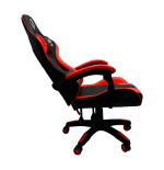 Fotel gamingowy, obrotowy, do biura, czarno czerwony nowoczesny