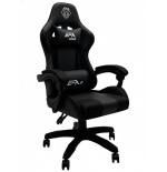 Fotel gamingowy, obrotowy, do biura, czarny nowoczesny