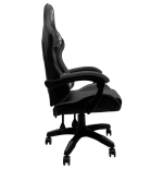 Fotel gamingowy, obrotowy, do biura, czarny nowoczesny