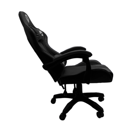 Fotel gamingowy, obrotowy, do biura, czarny nowoczesny