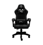 Fotel gamingowy, obrotowy, do biura, czarny nowoczesny