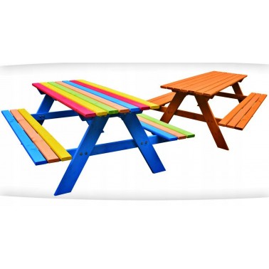 Stolik drewniany Just Fun dla dzieci 120x100cm