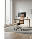 Fotel obrotowy EXCLUSIVE Fotel do gabinetu Brązowy stylowy