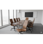 Fotel obrotowy EXCLUSIVE Fotel do gabinetu Brązowy stylowy