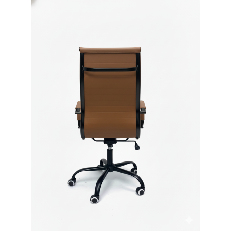 Fotel obrotowy EXCLUSIVE Fotel do gabinetu Brązowy stylowy