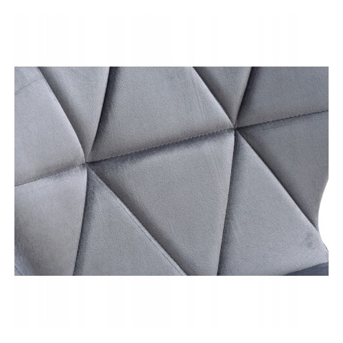 Krzesło RIPIANO VELVET 48 x 44 x 73 cm odcienie szarości 1 szt.