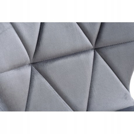 Krzesło RIPIANO VELVET 48 x 44 x 73 cm odcienie szarości 1 szt.