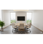 Fotel obrotowy Ergonoimczny elegancki regulowany jasny beż do biura