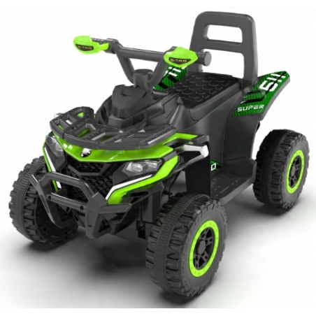 Dziecięcy Elektryczny Quad dla Dzieci z MP3 i LED - Zielony