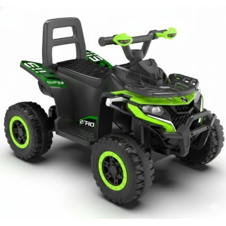 Dziecięcy Elektryczny Quad dla Dzieci z MP3 i LED - Zielony