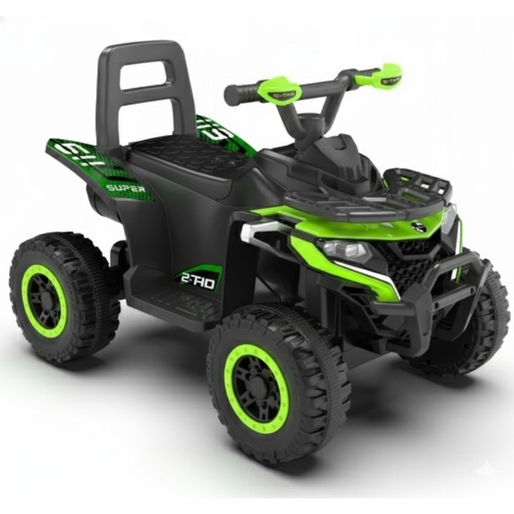 Dziecięcy Elektryczny Quad dla Dzieci z MP3 i LED - Zielony