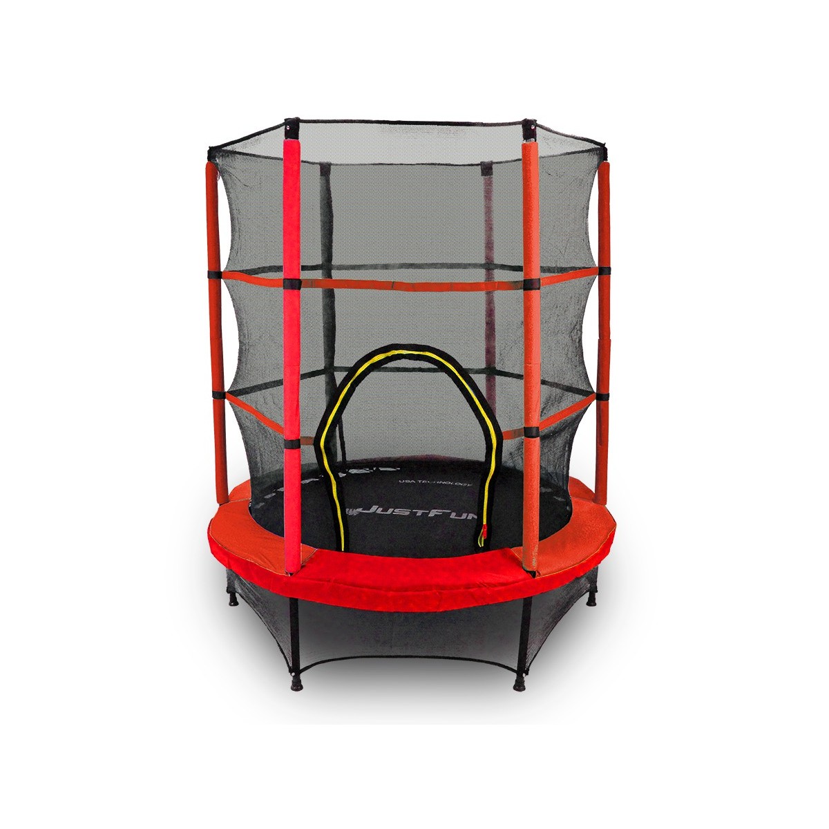 TRAMPOLINA do wewnątrz 140cm JUST FUN czerwona