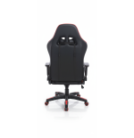 Fotel gamingowy, obrotowy, do biura, czarno czerwony nowoczesny wytrzymały