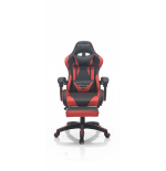 Fotel gamingowy, obrotowy, do biura, czarno czerwony nowoczesny wytrzymały
