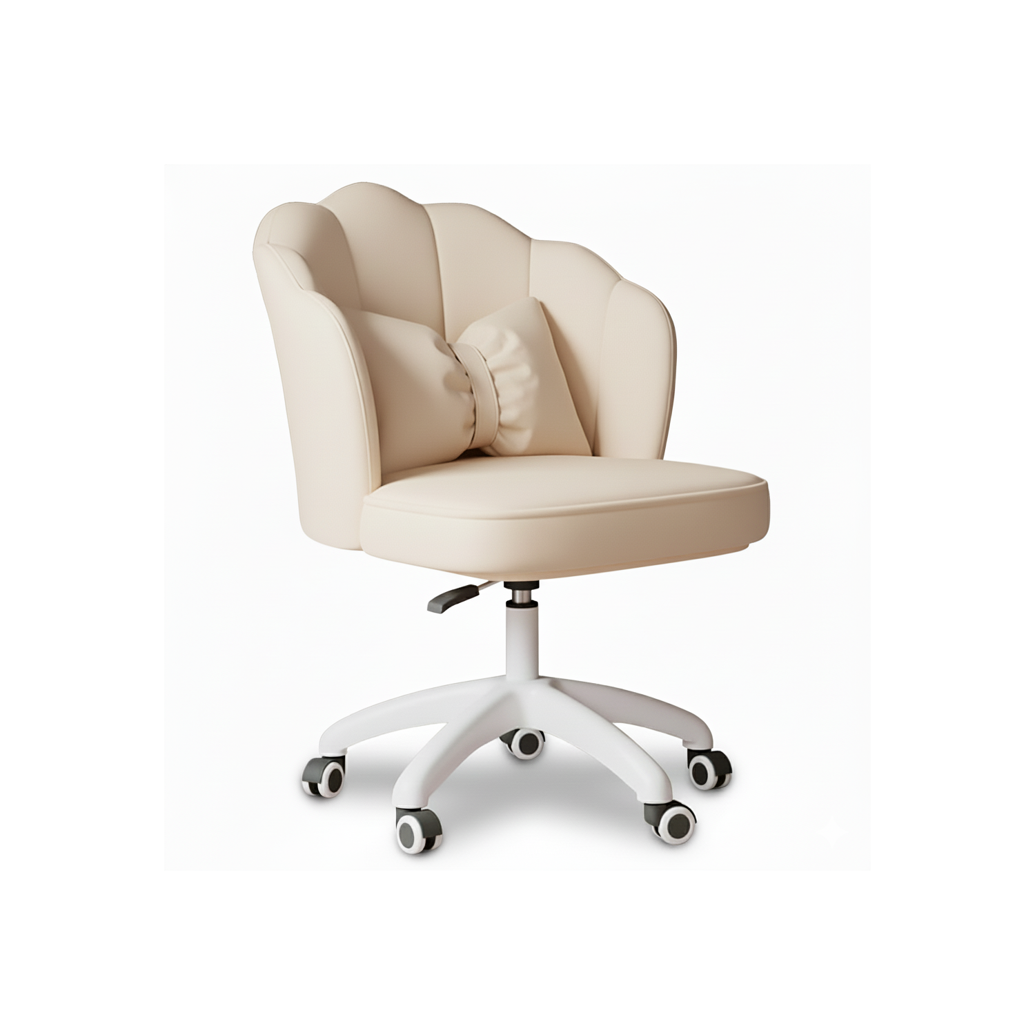 Obrotowy fotel biurowy, krzesło do pracowni, dla dziecka BUENO beżowe