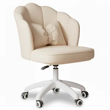 Obrotowy fotel biurowy, krzesło do pracowni, dla dziecka BUENO beżowe