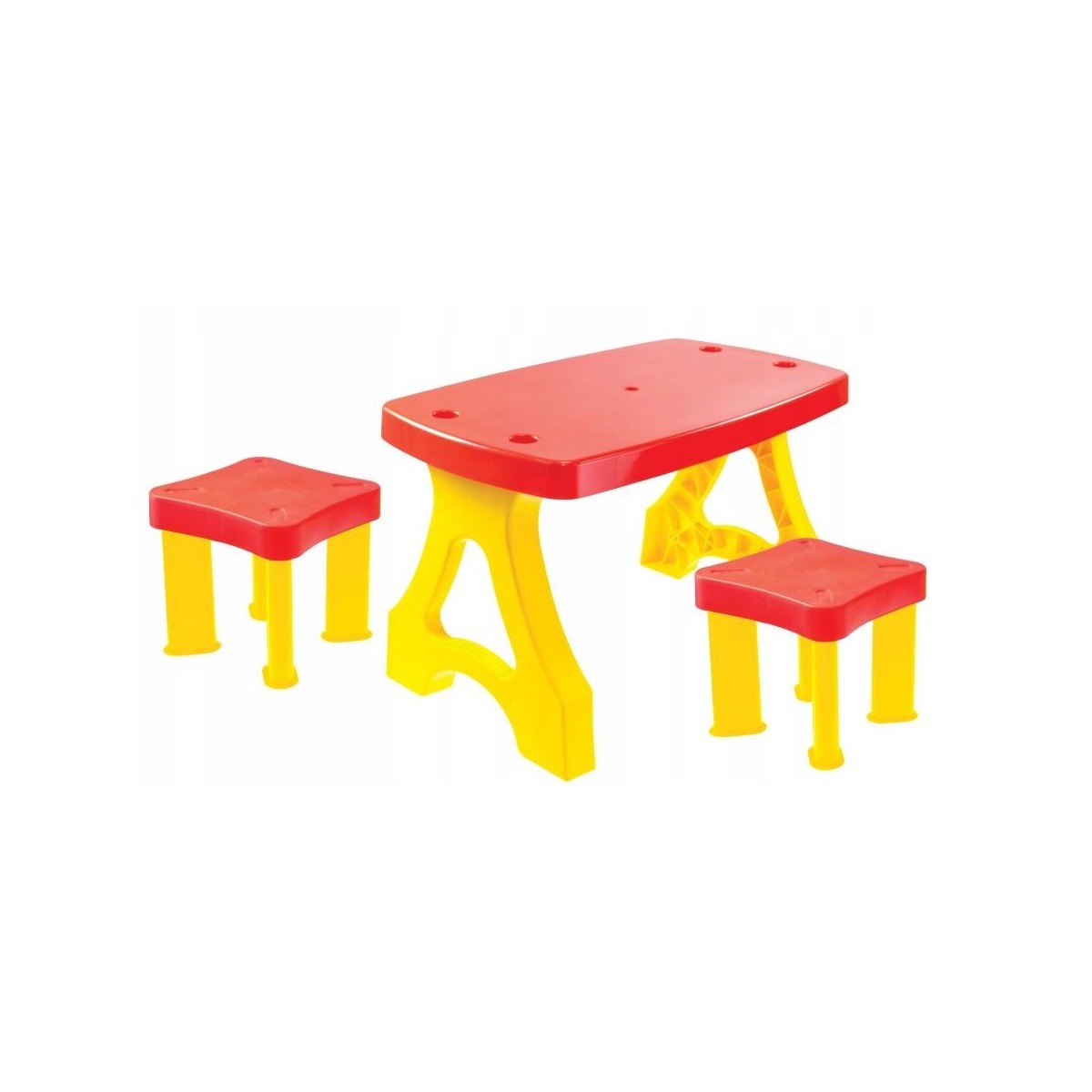 Stolik piknikowy dla dzieci + 2x taboret MOCHTOYS