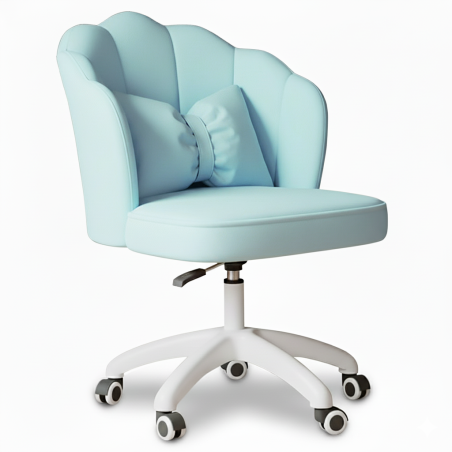 Obrotowy fotel biurowy, krzesło do pracowni, dla dziecka BUENO Turkusowe