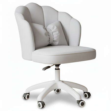 Obrotowy fotel biurowy, krzesło do pracowni, dla dziecka BUENO SZARE