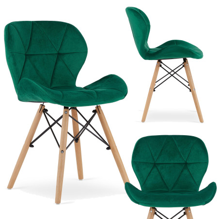 Krzesło RIPIANO VELVET GREEN 1SZT