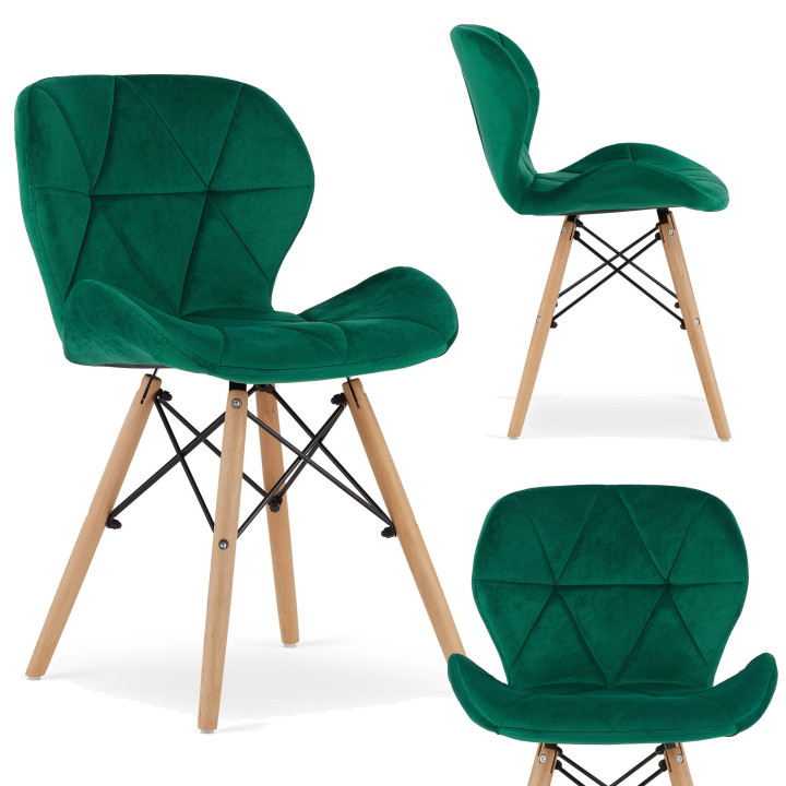 Krzesło RIPIANO VELVET GREEN 1SZT