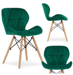 Krzesło RIPIANO VELVET GREEN 1SZT