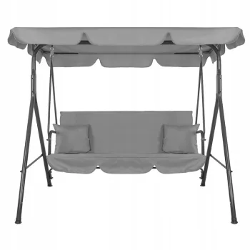 HIT Huśtawka ogrodowa 3os szara