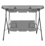 HIT Huśtawka ogrodowa 3os szara