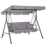 HIT Huśtawka ogrodowa 3os szara